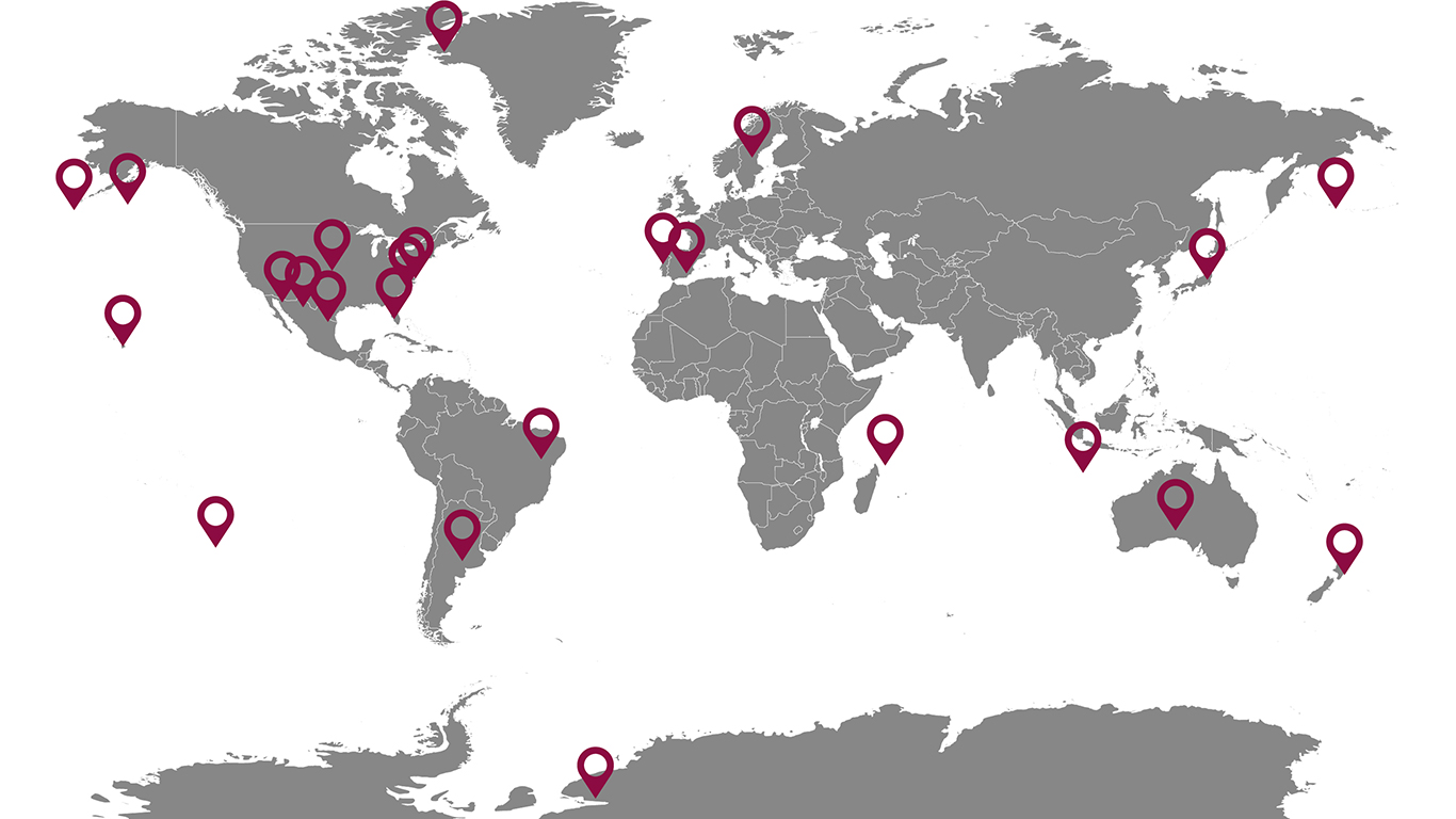 Global Operations Map - PSL Worldwide Presence